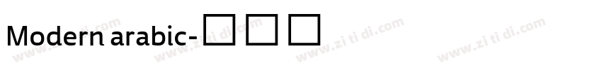 Modern arabic字体转换 Modern arabic字体转换